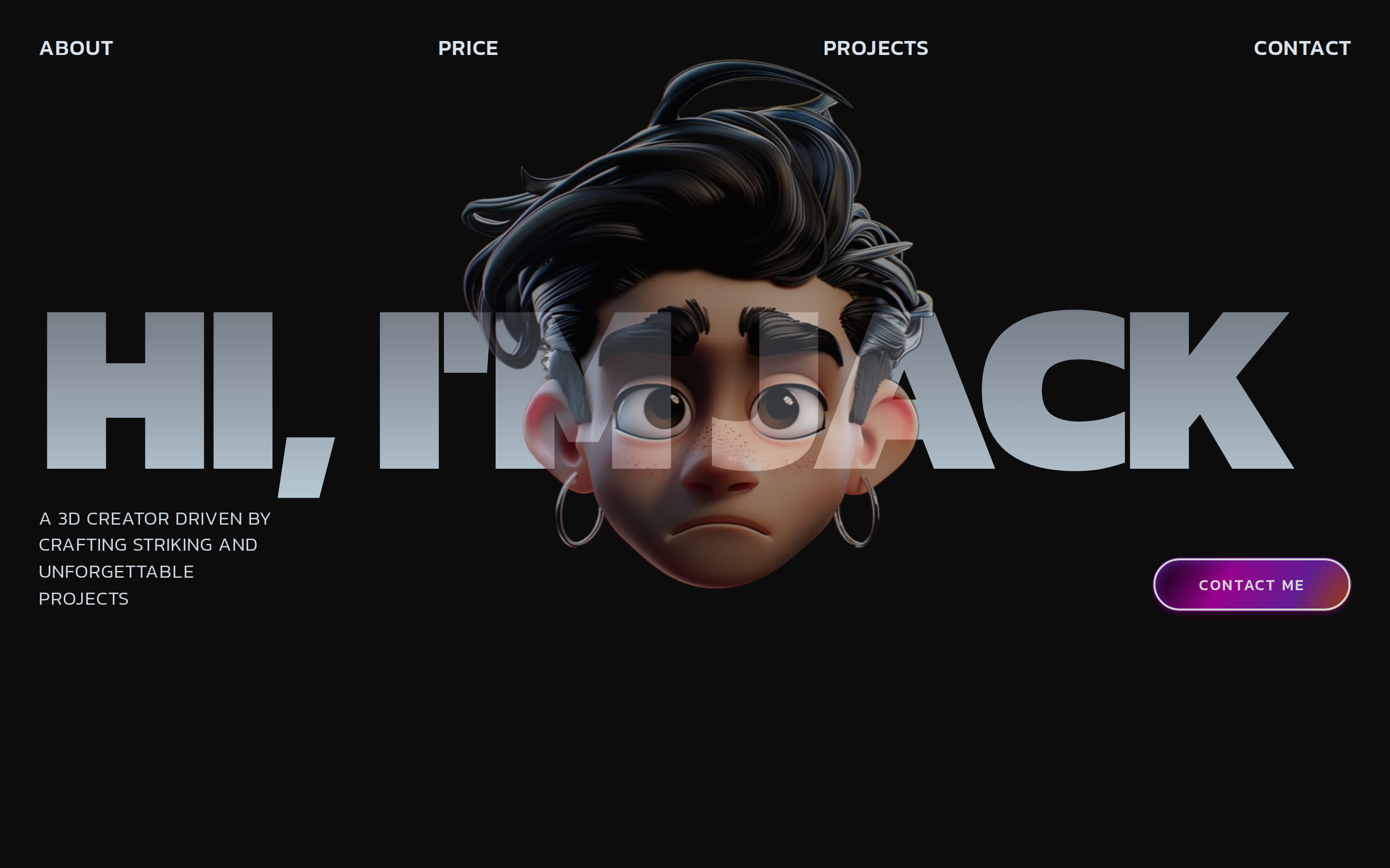 3D Creator Portfolio — Jack preview