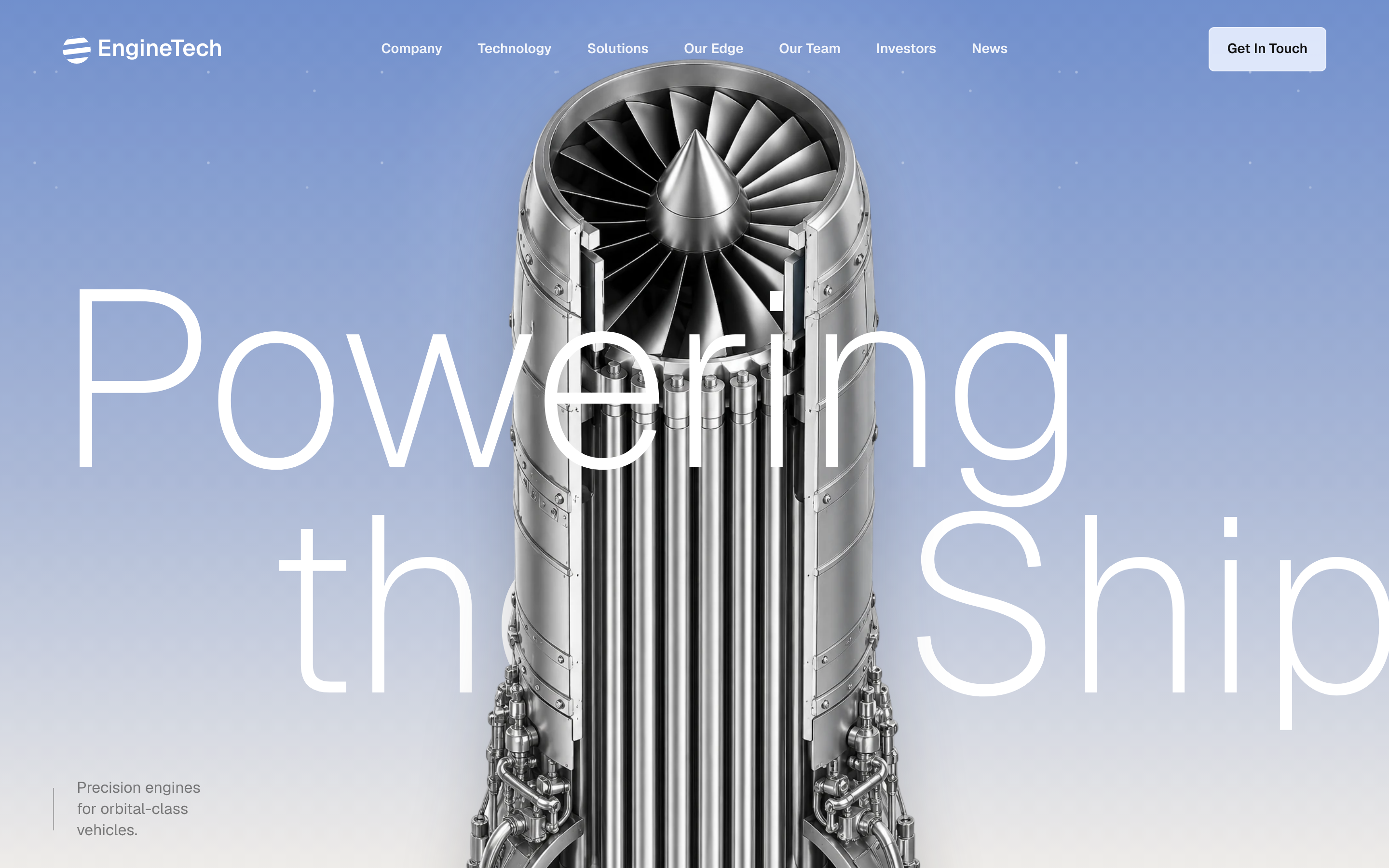 AeroCore — Cinematic Aerospace Engine Landing preview