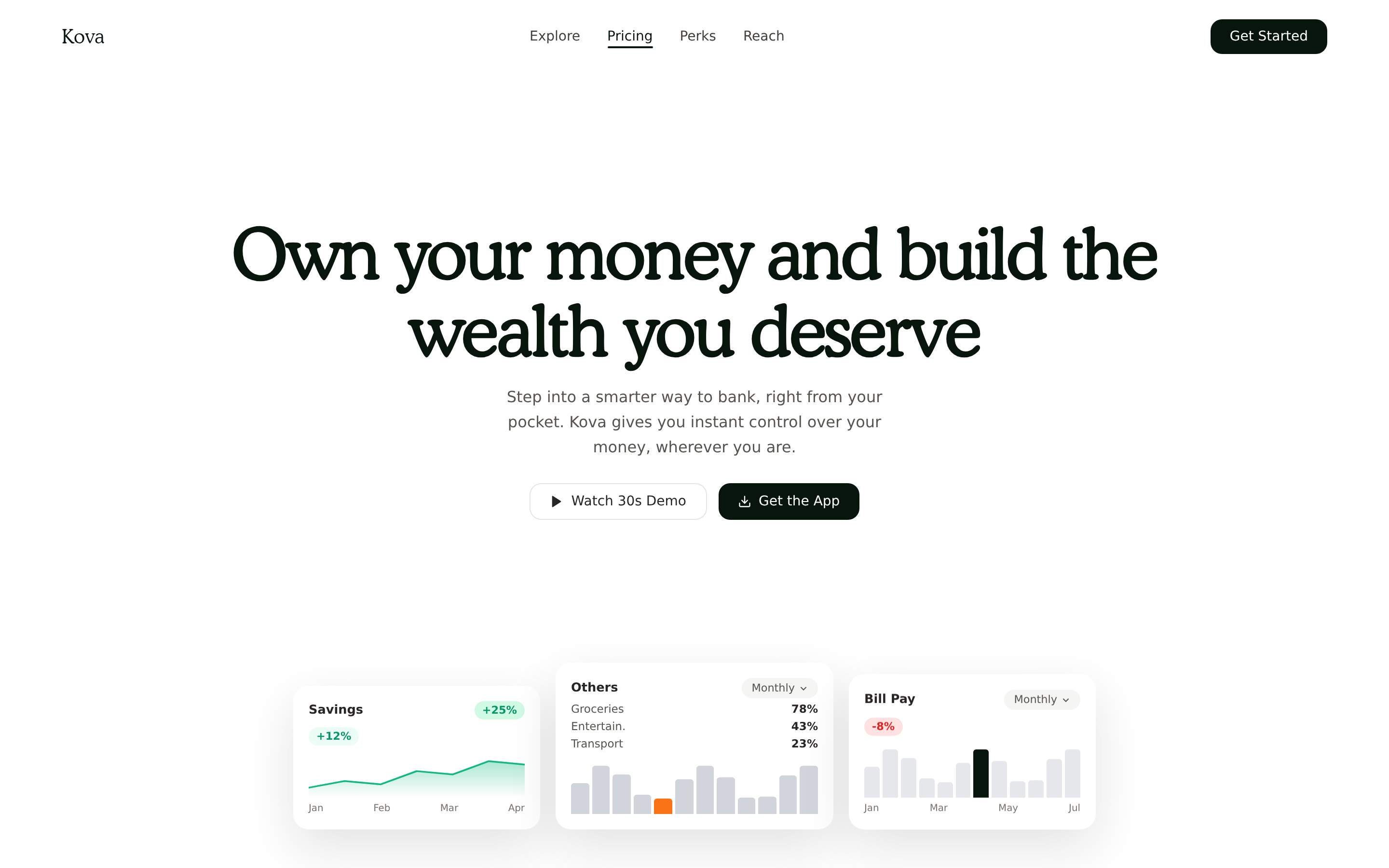 Evergreen Finance — Kova Fintech Landing preview